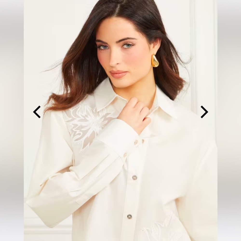 Marciano Woven Poplin Shirt - Size L